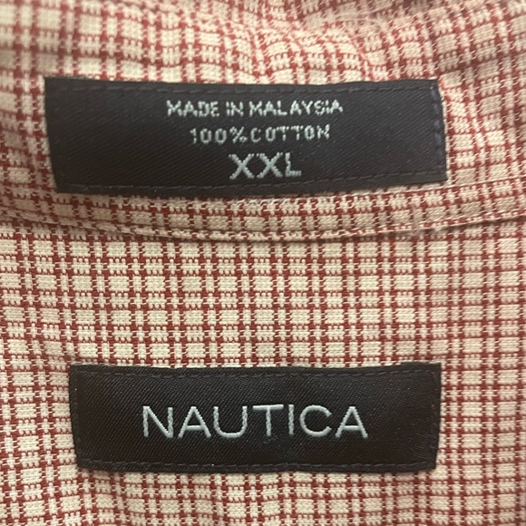 Mens Nautica Short Sleeve Button Up - Picture 3 of 3